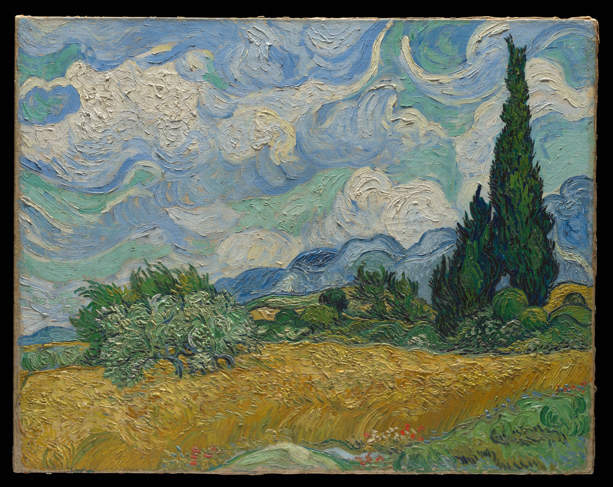 Wheat Field with Cypresses by Vincent van Gogh, 1889