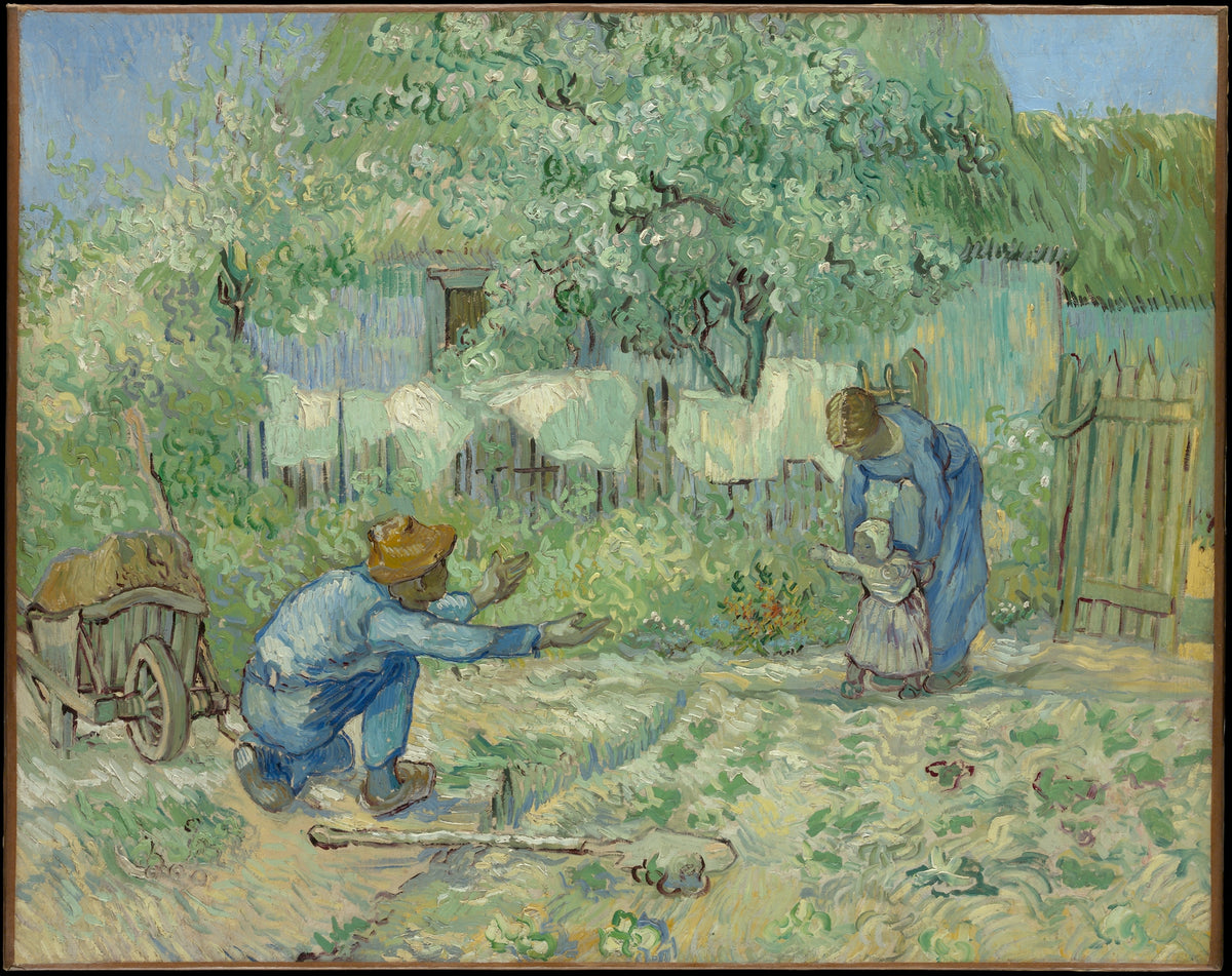 First Steps, after Millet by Vincent van Gogh, 1890