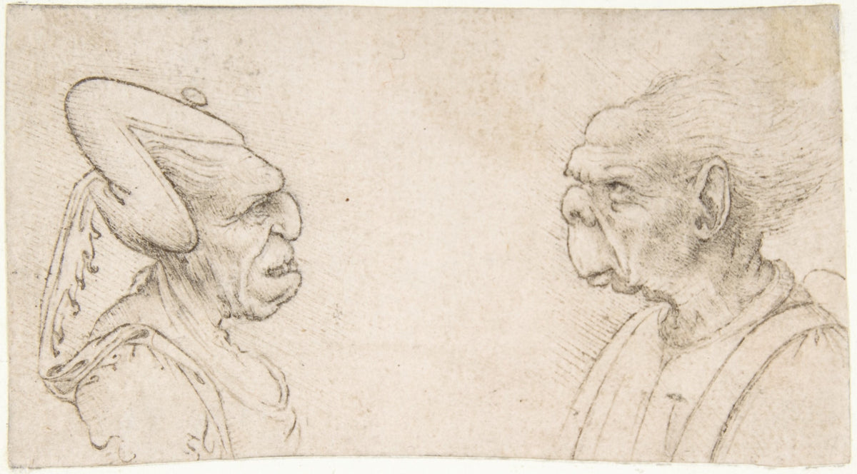 A Grotesque Couple by Giovanni Francesco Melzi, 1491/93–1570