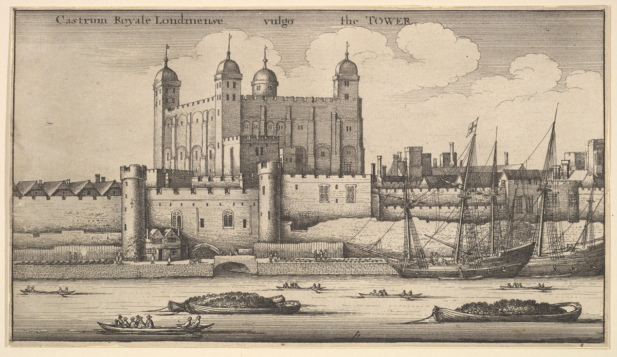 Tower of London by Wenceslaus Hollar, 1625–77
