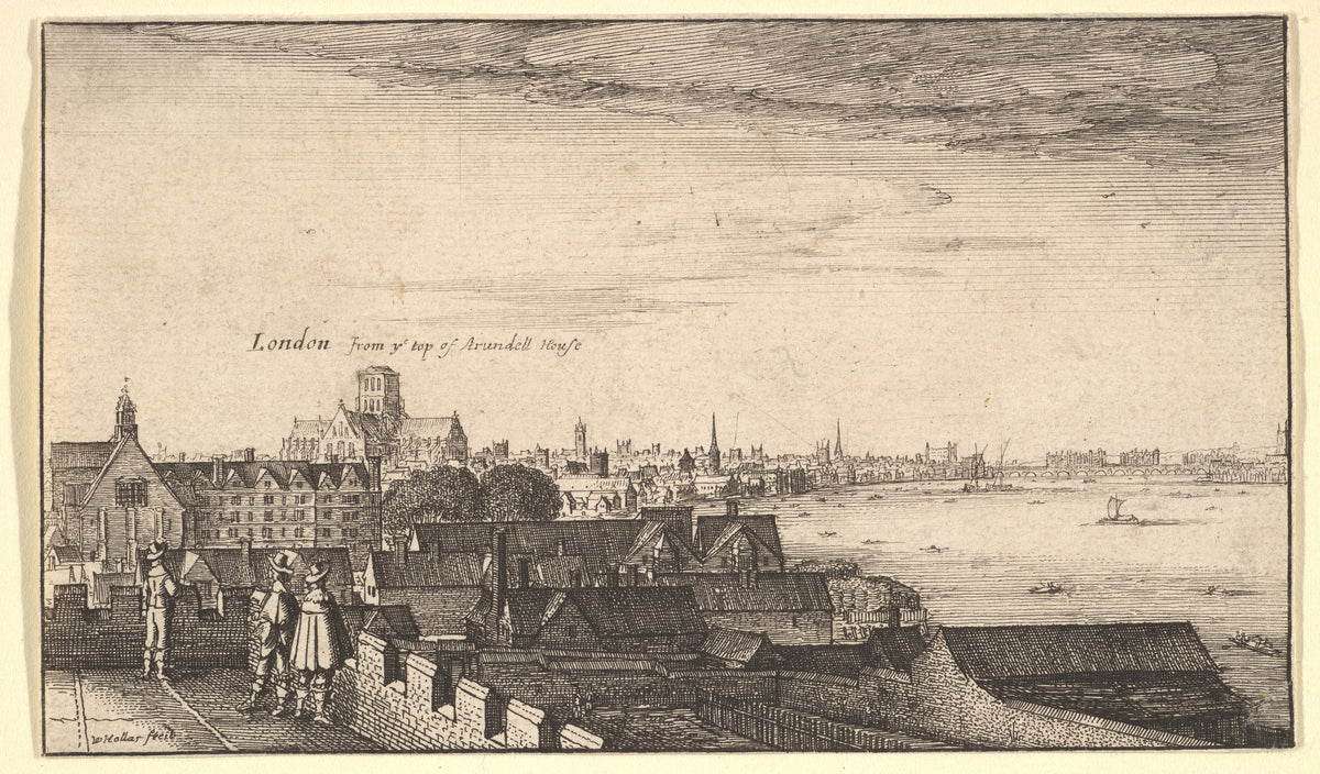 London from Arundel House by Wenceslaus Hollar, 1643
