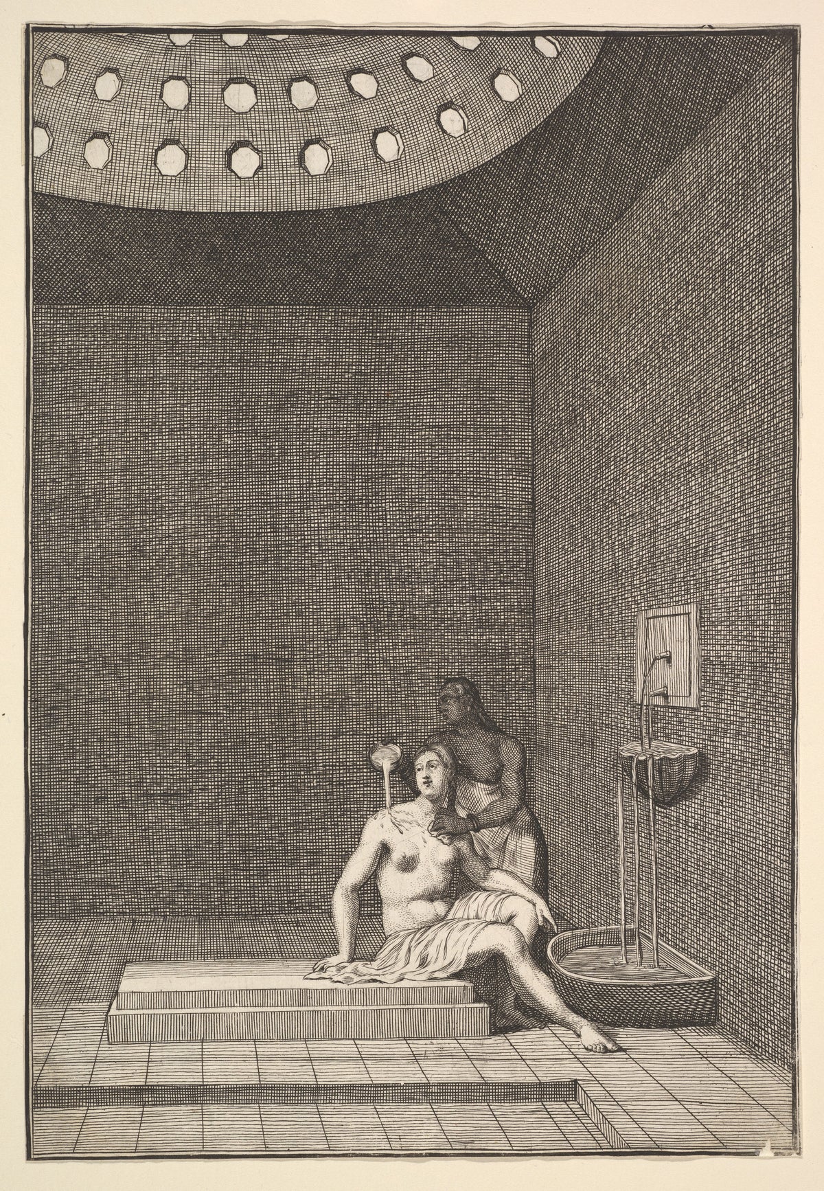 A Turkish Bath by William Hogarth, 1723–24