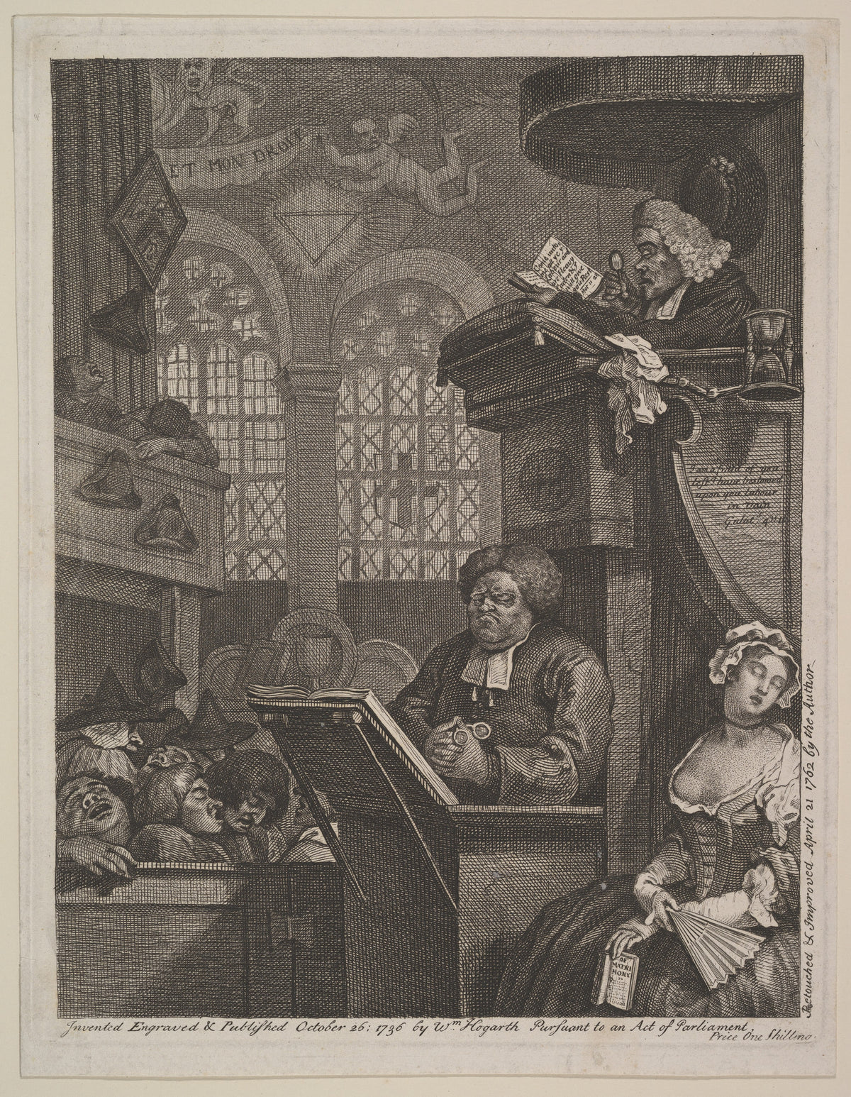 The Sleeping Congregation by William Hogarth, April 21, 1762
