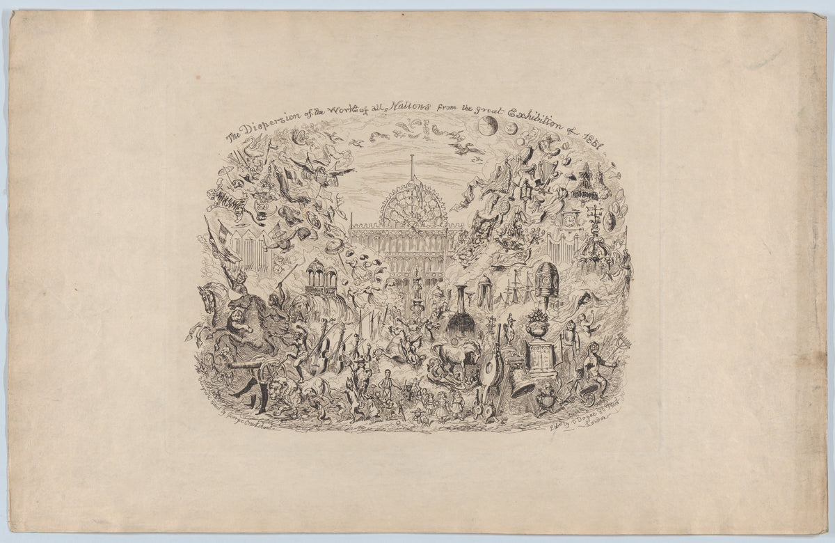 The Dispersion of the Works of All Nations by George Cruikshank, 1851