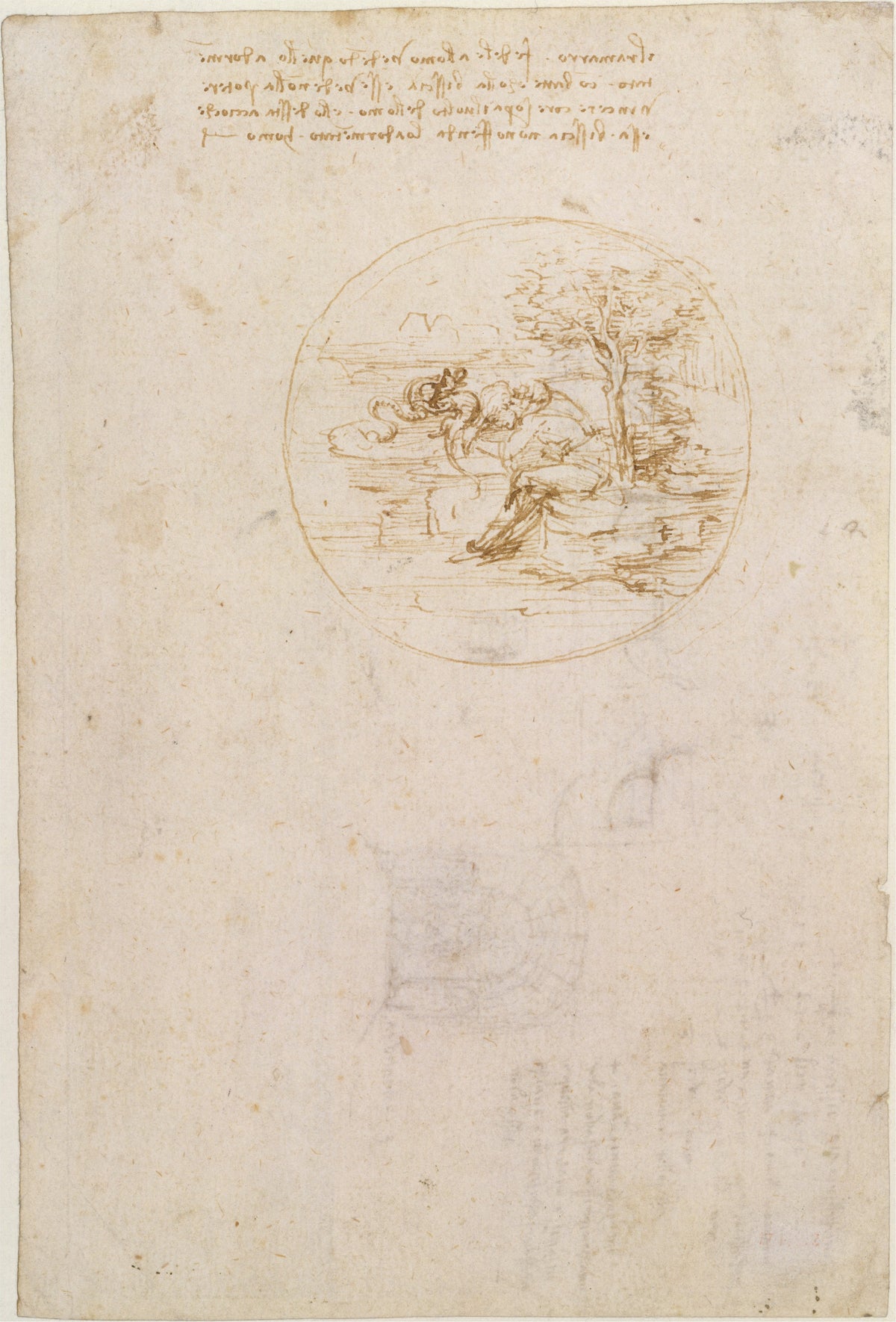 Allegory on the Fidelity of the Lizard by Leonardo da Vinci, 1496