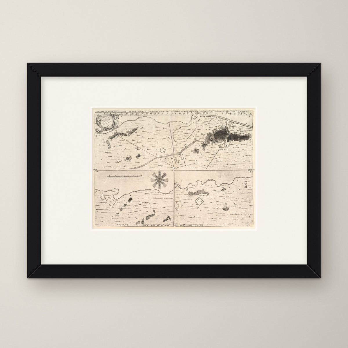 A Danish Iron Mine – in a black frame
