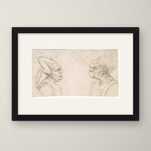 A Grotesque Couple – in a black frame