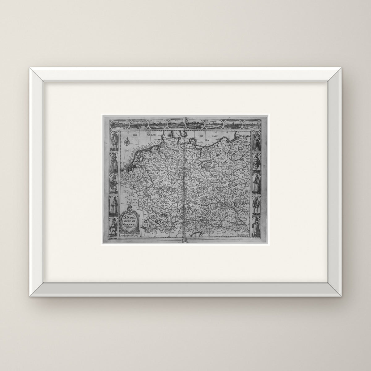 A Prospect of the Most Famous Parts of the World – in a white frame