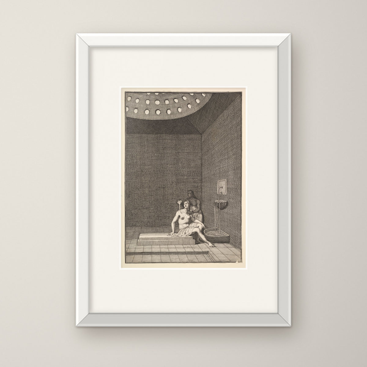 A Turkish Bath – in a white frame