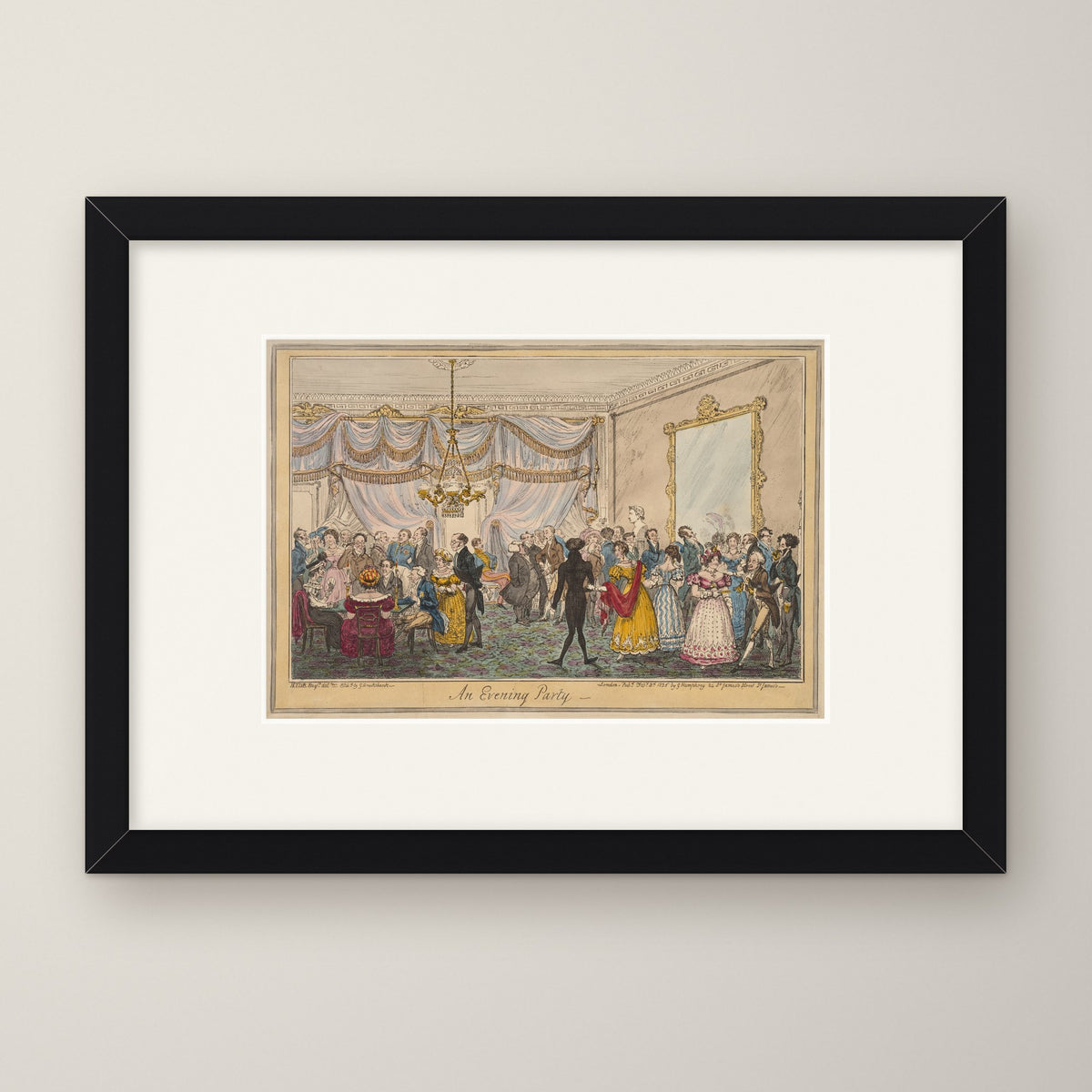 An Evening Party – in a black frame