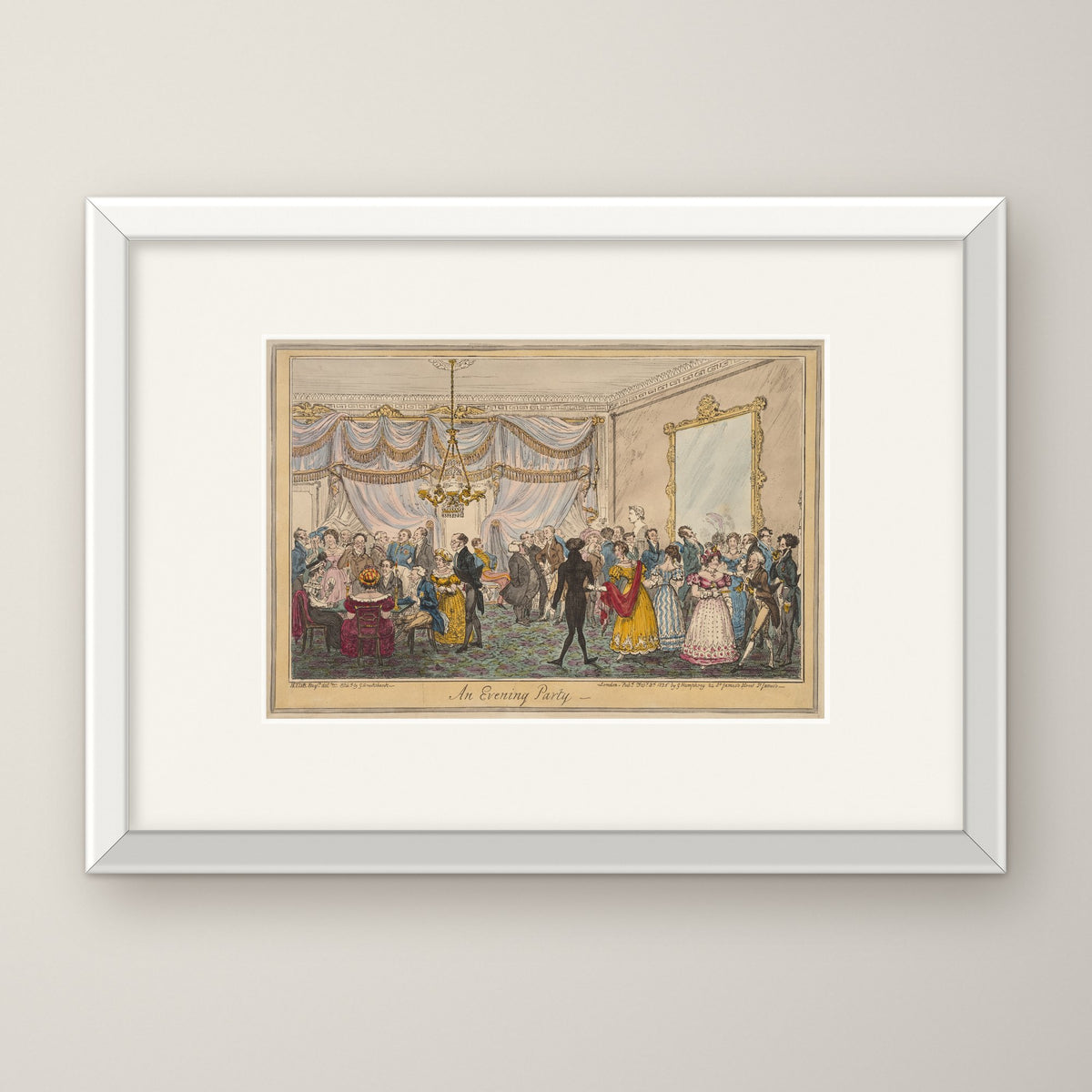 An Evening Party – in a white frame