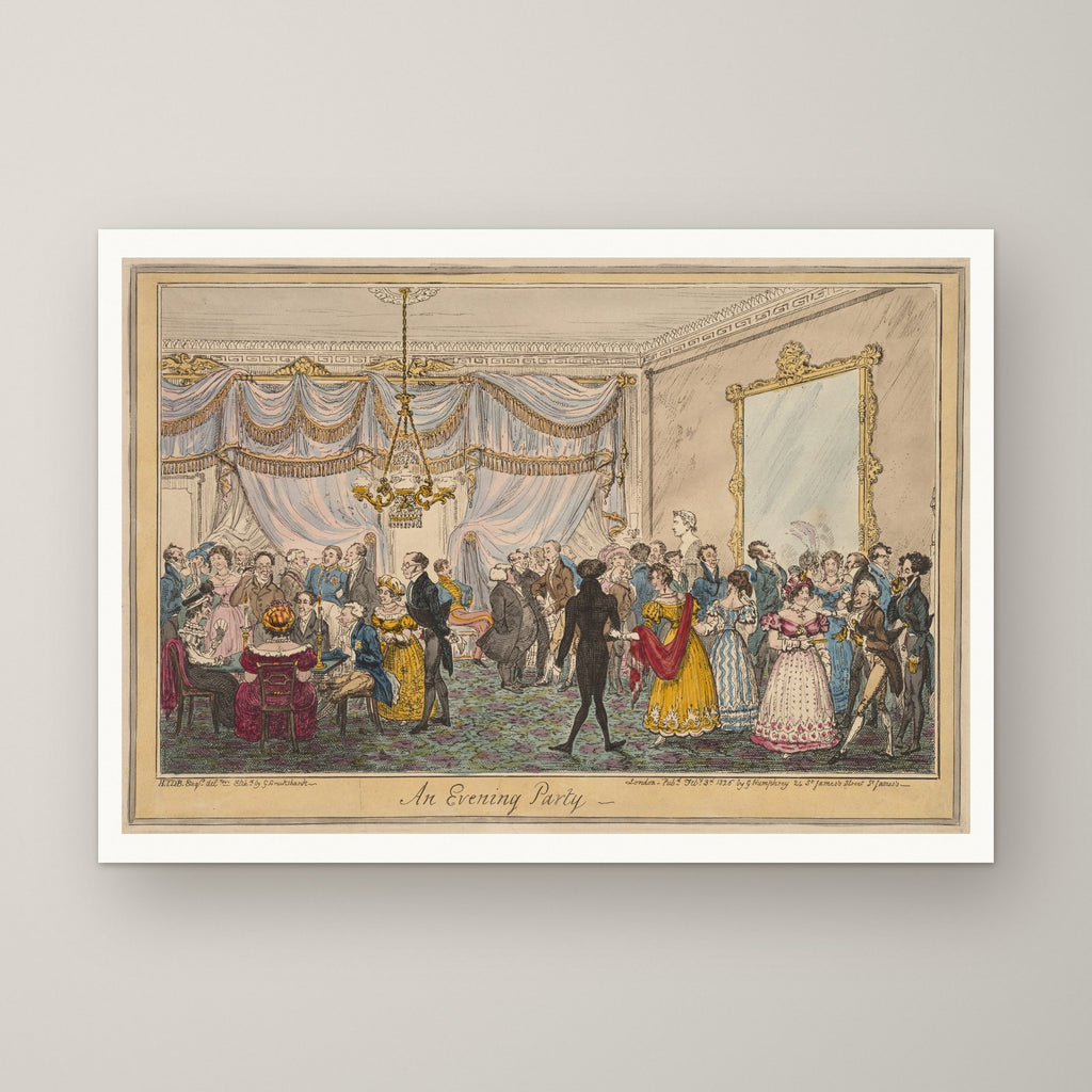 An Evening Party – unframed print