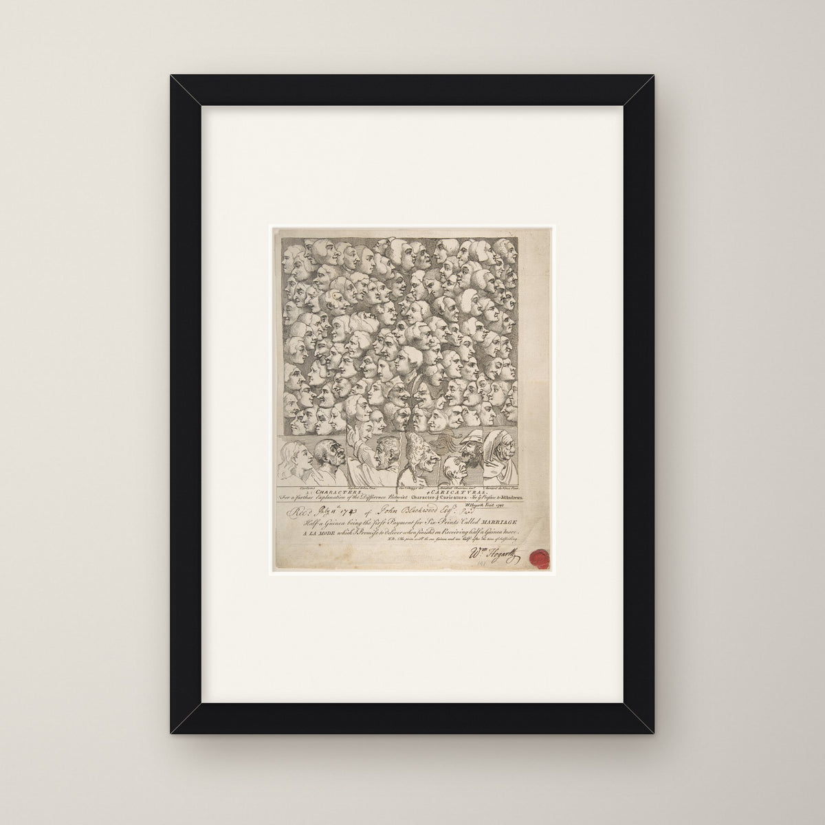 Characters and Caricaturas – in a black frame