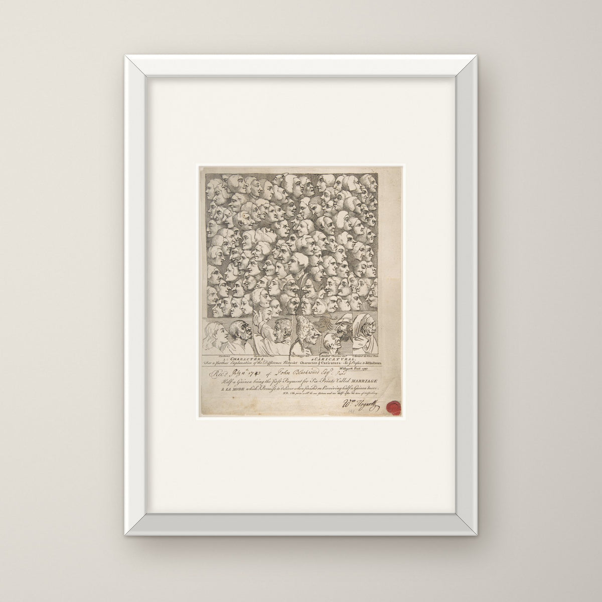 Characters and Caricaturas – in a white frame