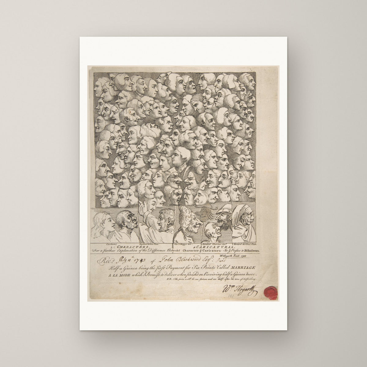 Characters and Caricaturas – unframed print