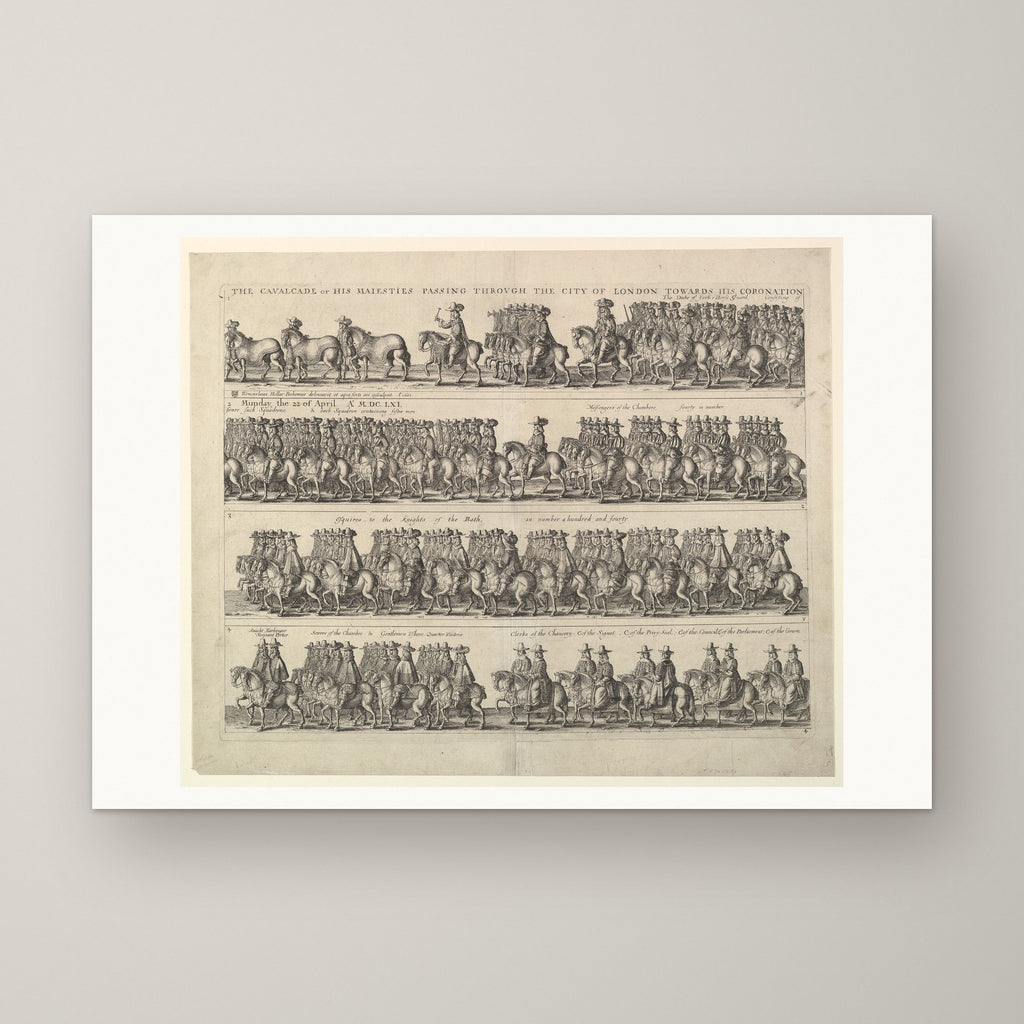Coronation Procession of Charles II – unframed print