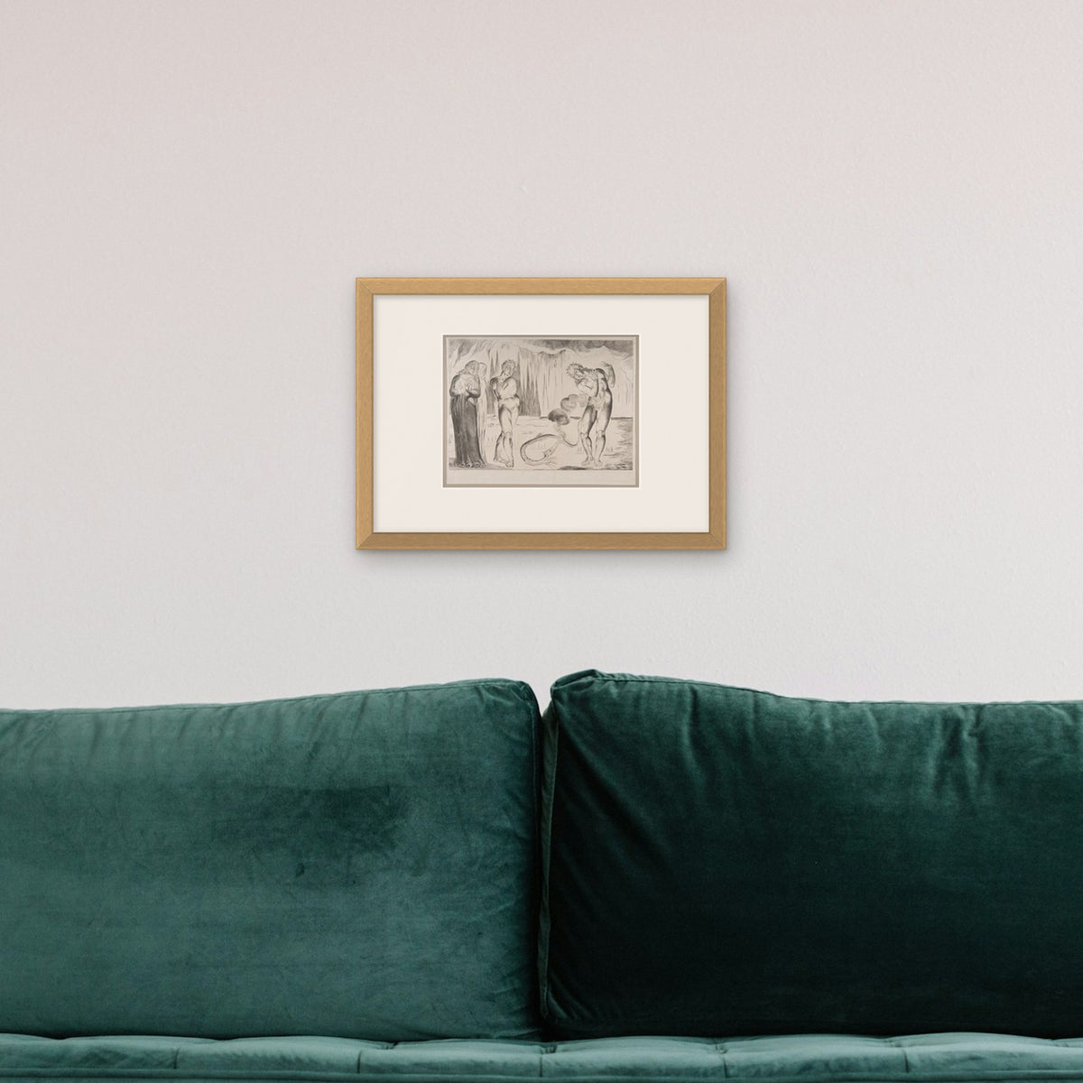 Dante's Inferno: The Circle of the Thieves – framed in a living room