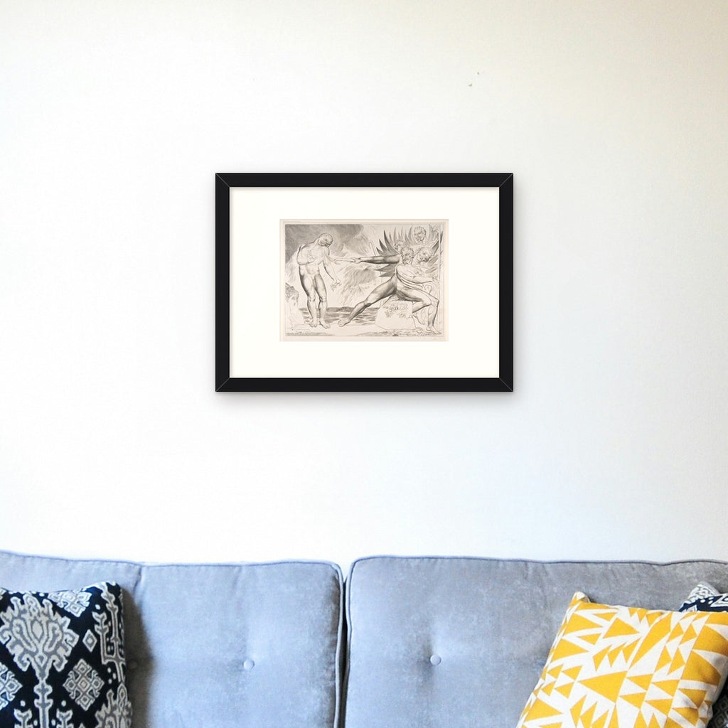 Dante's Inferno: The Devils Tormenting Ciampolo – framed in a living room