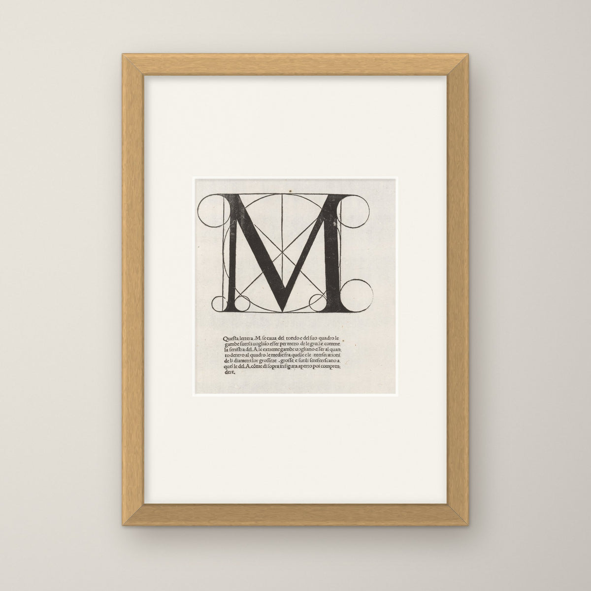Divina proportione – in an oak frame