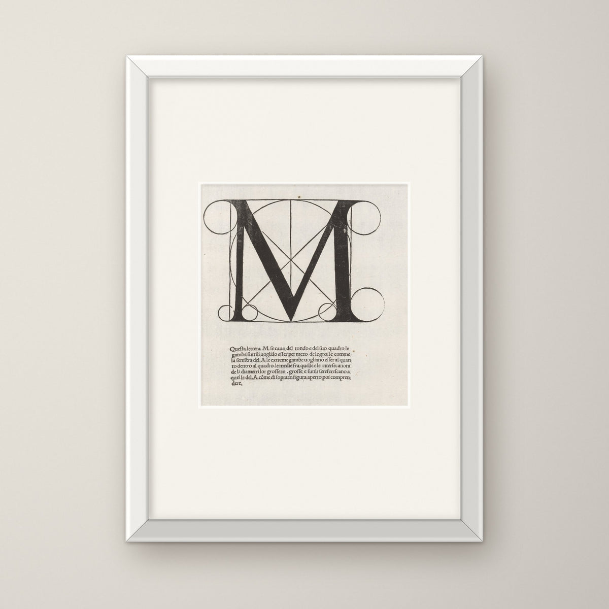Divina proportione – in a white frame