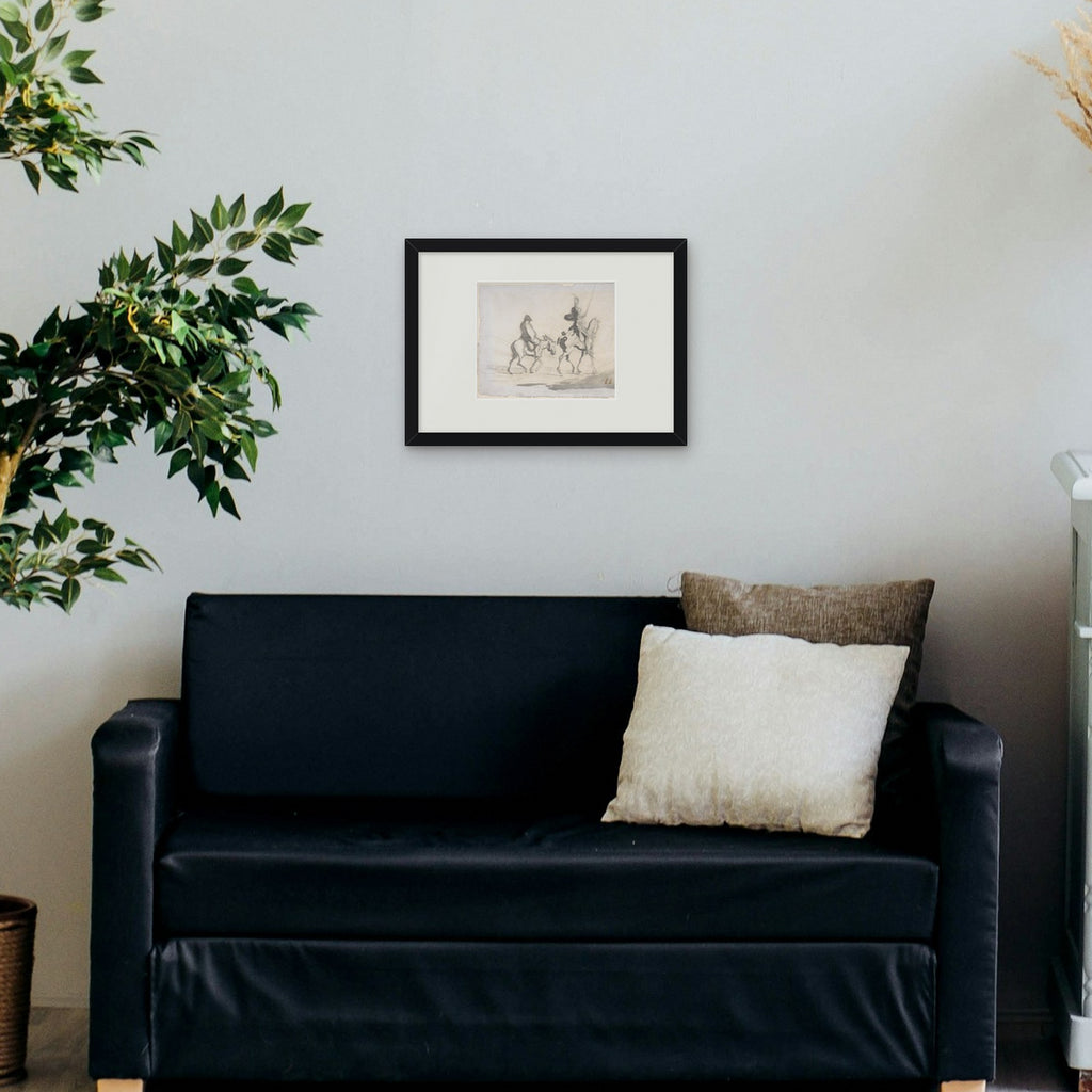 Don Quixote and Sancho Panza – framed in a living room