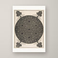 Embroidery Pattern with Six-pointed Stars – unframed print