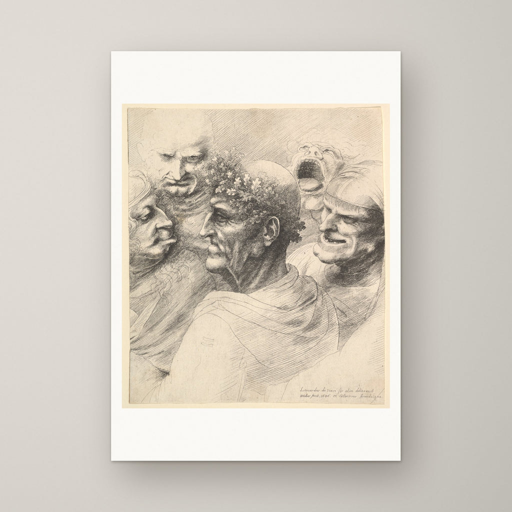 Five Grotesque Heads – unframed print
