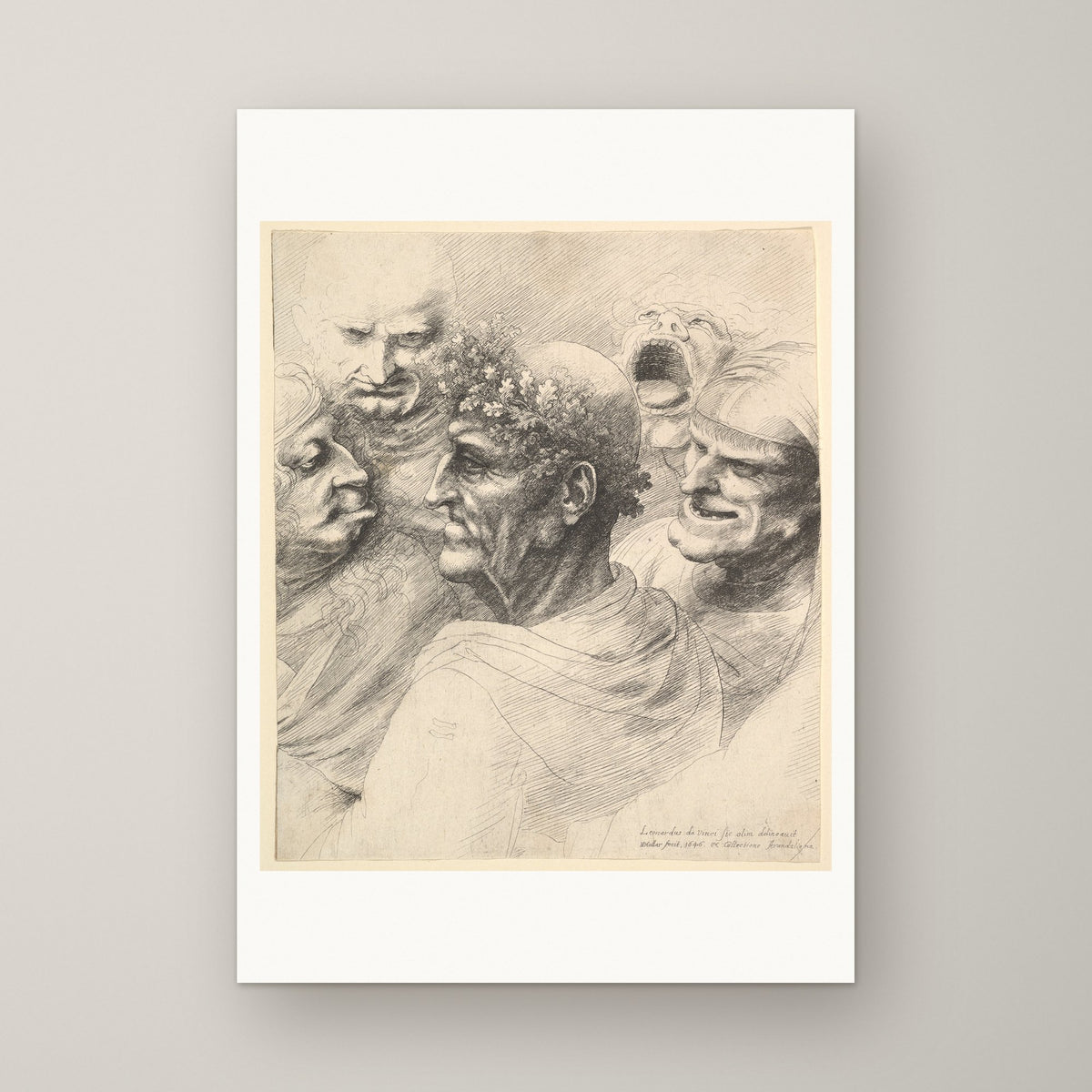 Five Grotesque Heads – unframed print
