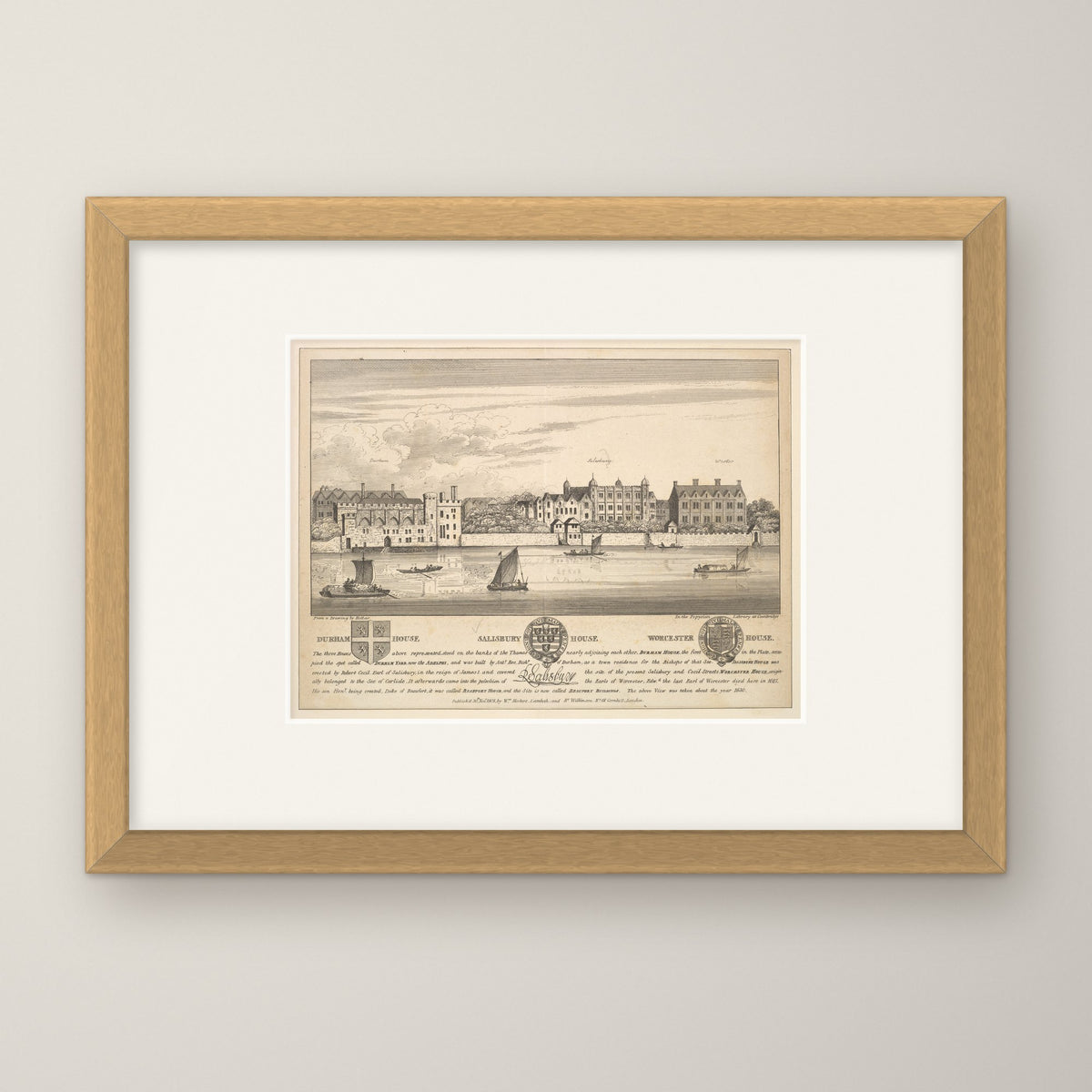 Great Houses on the Thames – in an oak frame