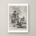 Hamlet and Horatio before the Gravediggers – unframed print