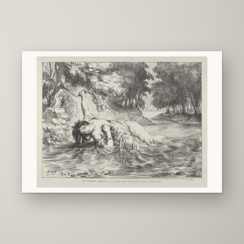 Hamlet: The Death of Ophelia – unframed print
