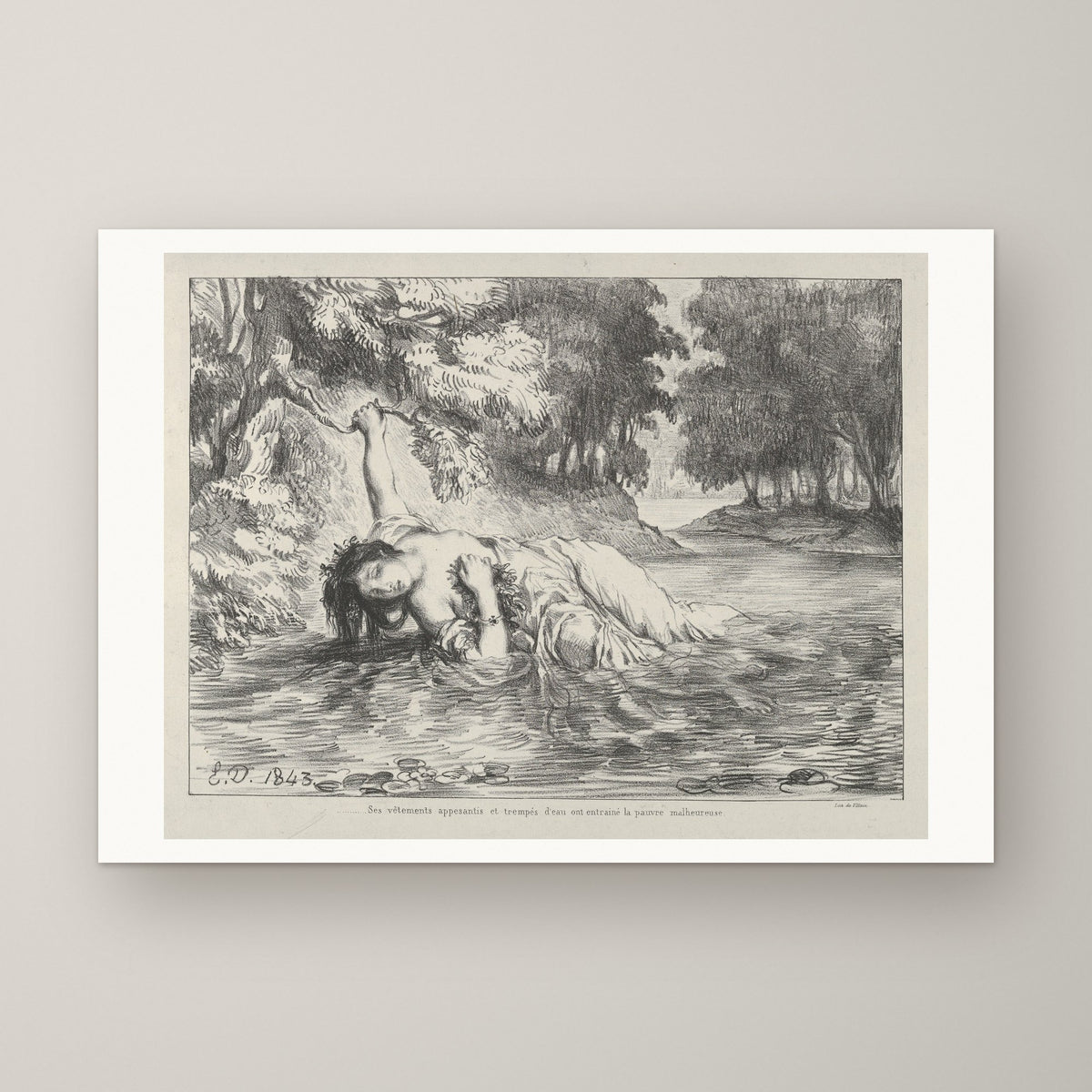 Hamlet: The Death of Ophelia – unframed print