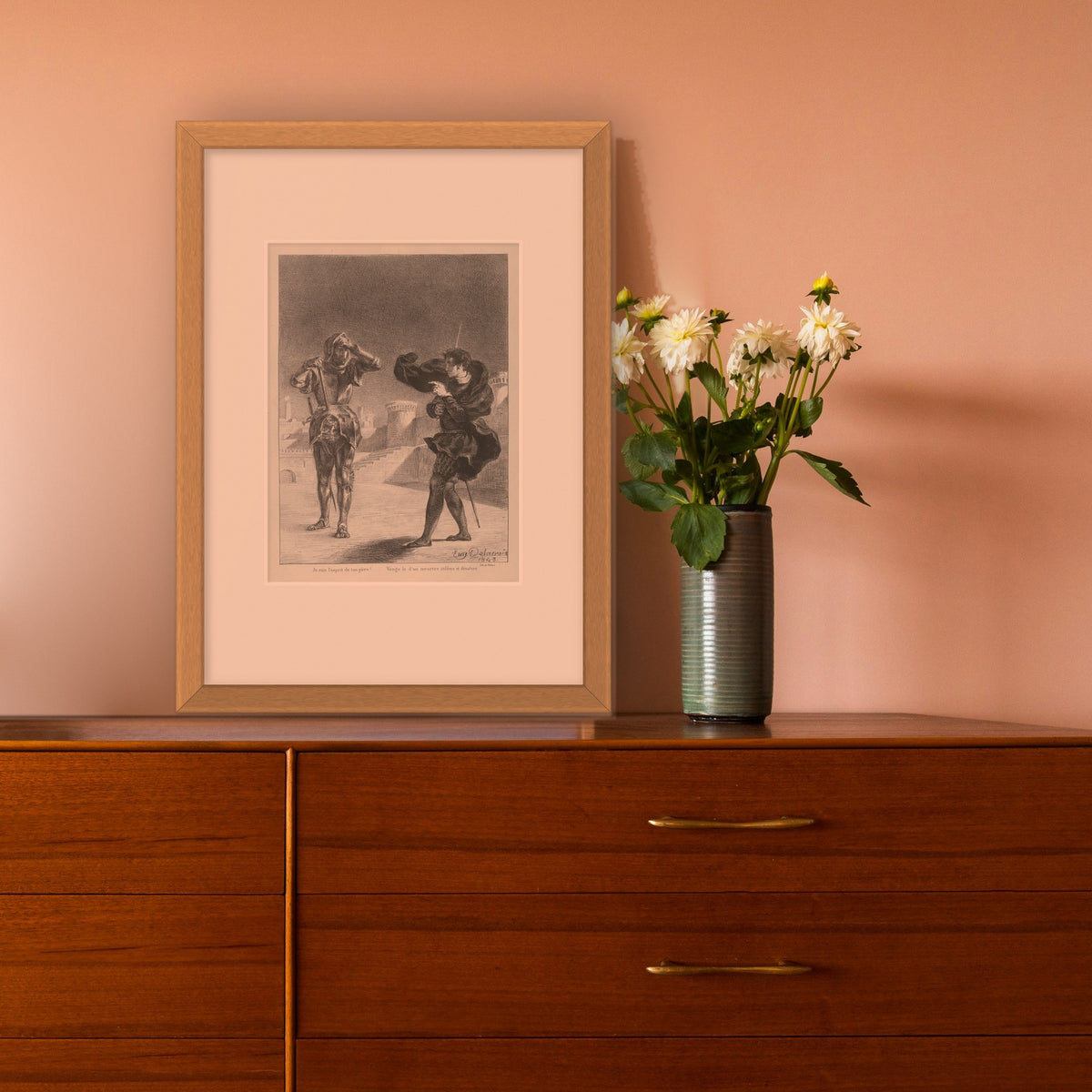 Hamlet: The Ghost on the Terrace – framed in a living room