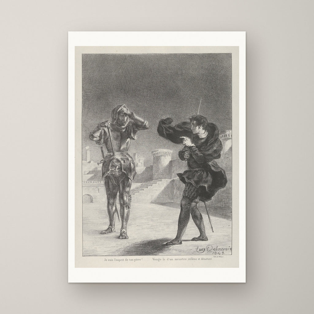 Hamlet: The Ghost on the Terrace – unframed print