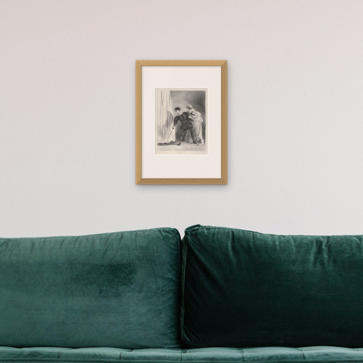 Hamlet: The Murder of Polonius – framed in a living room