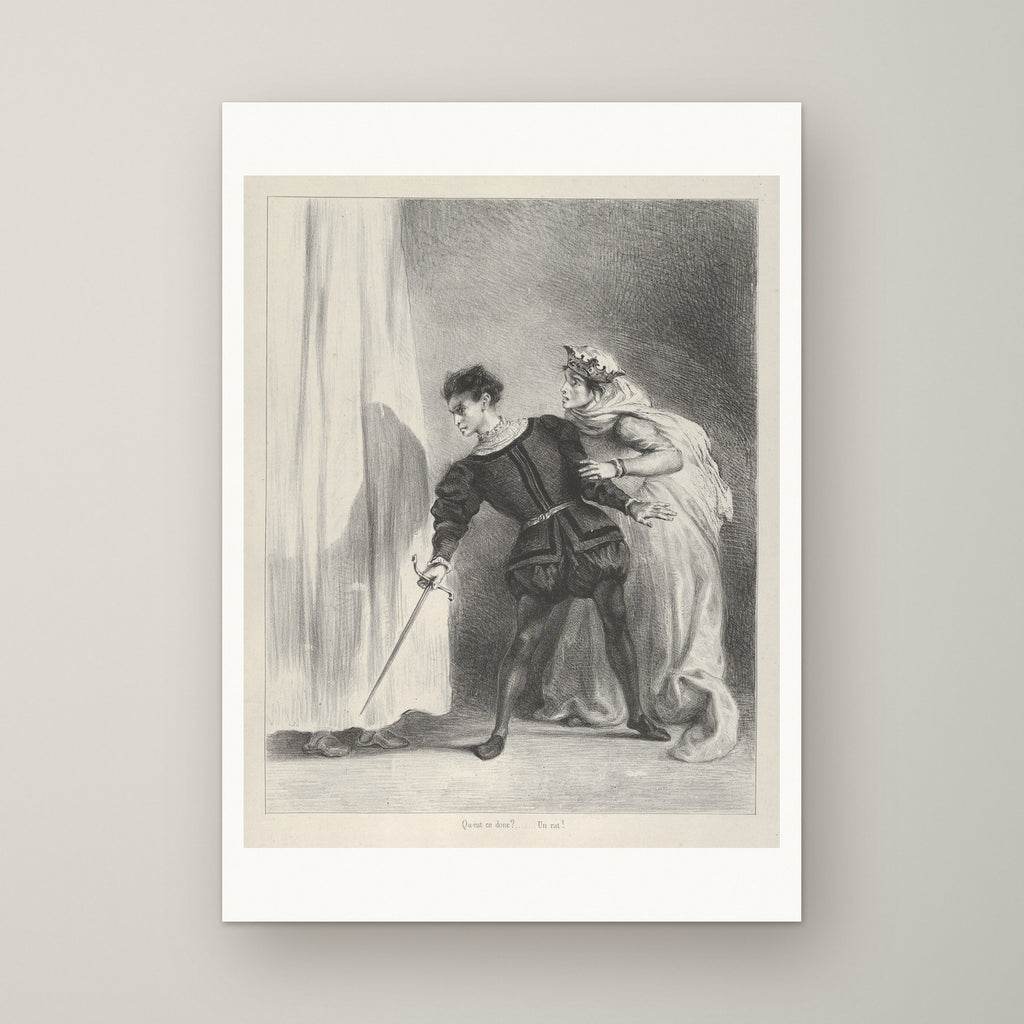 Hamlet: The Murder of Polonius – unframed print