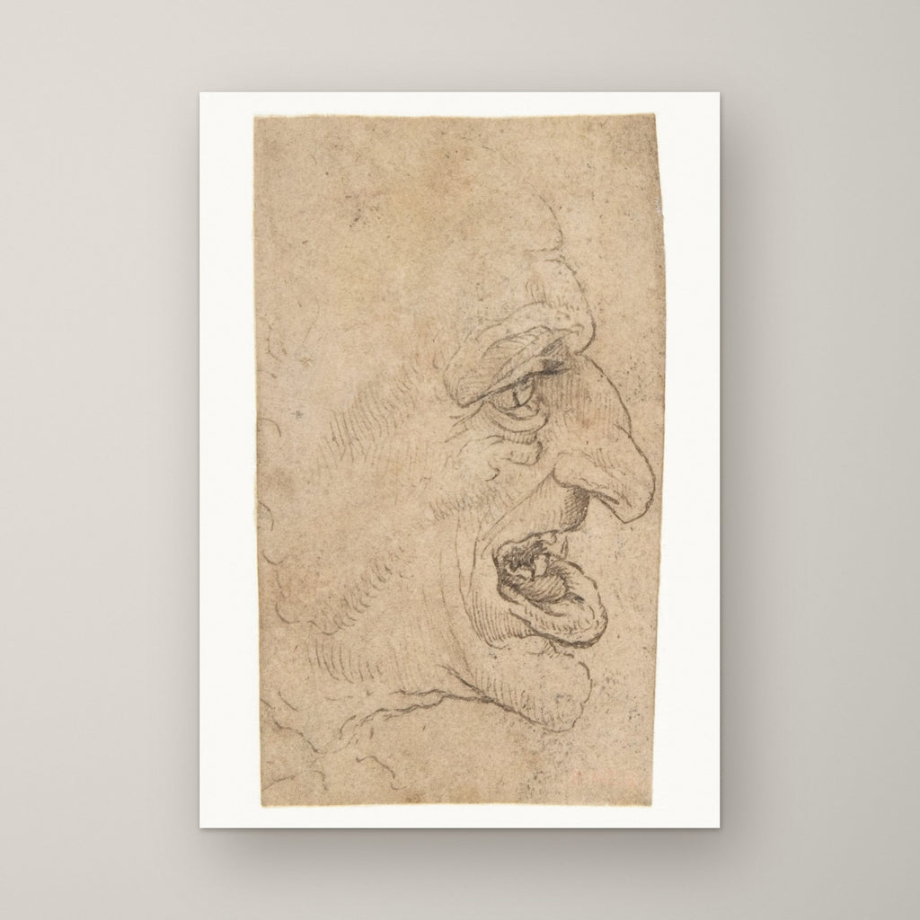 Head of a Grotesque Man – unframed print