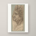 Head of a Man in Profile – unframed print