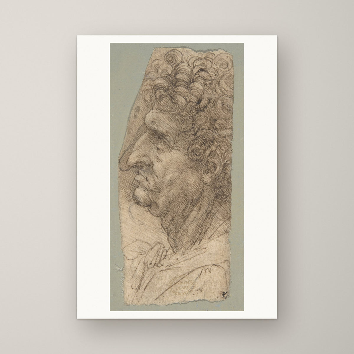 Head of a Man in Profile – unframed print
