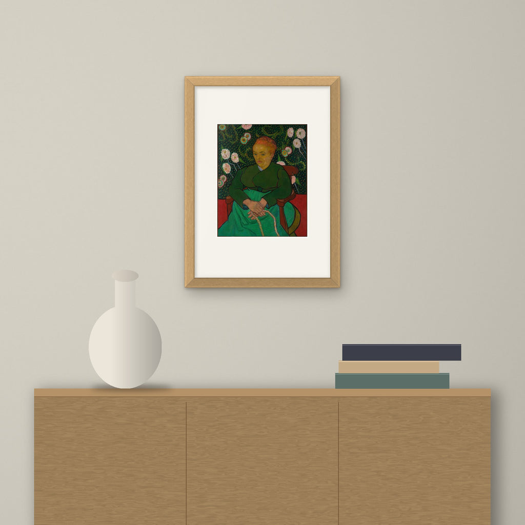 La Berceuse – framed on a wall above a sideboard