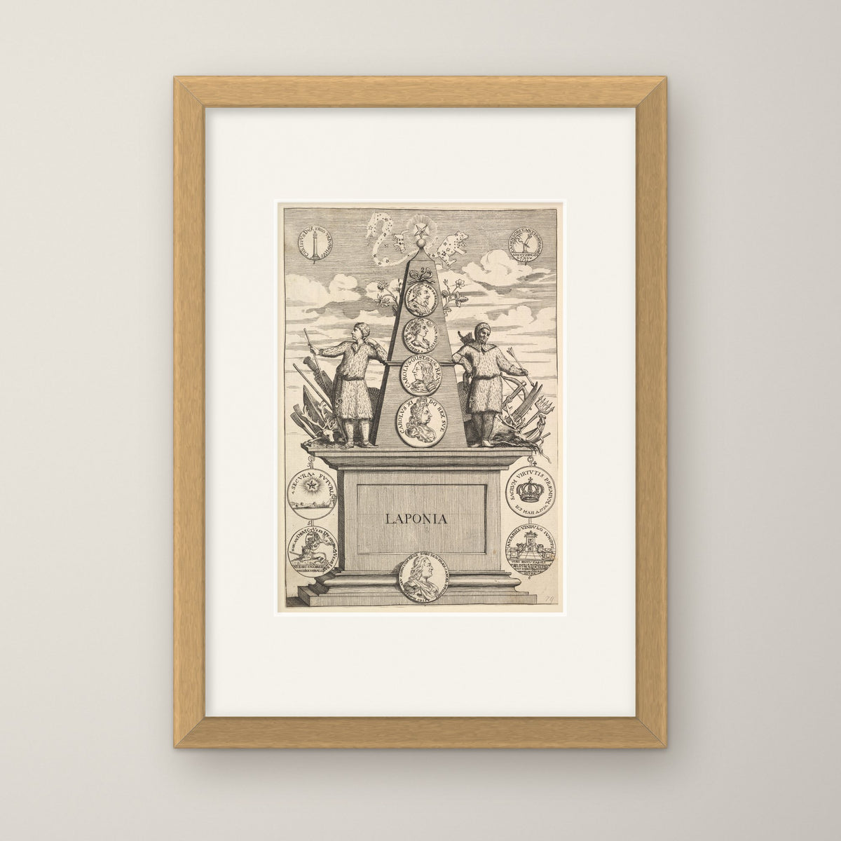 Laponia – in an oak frame