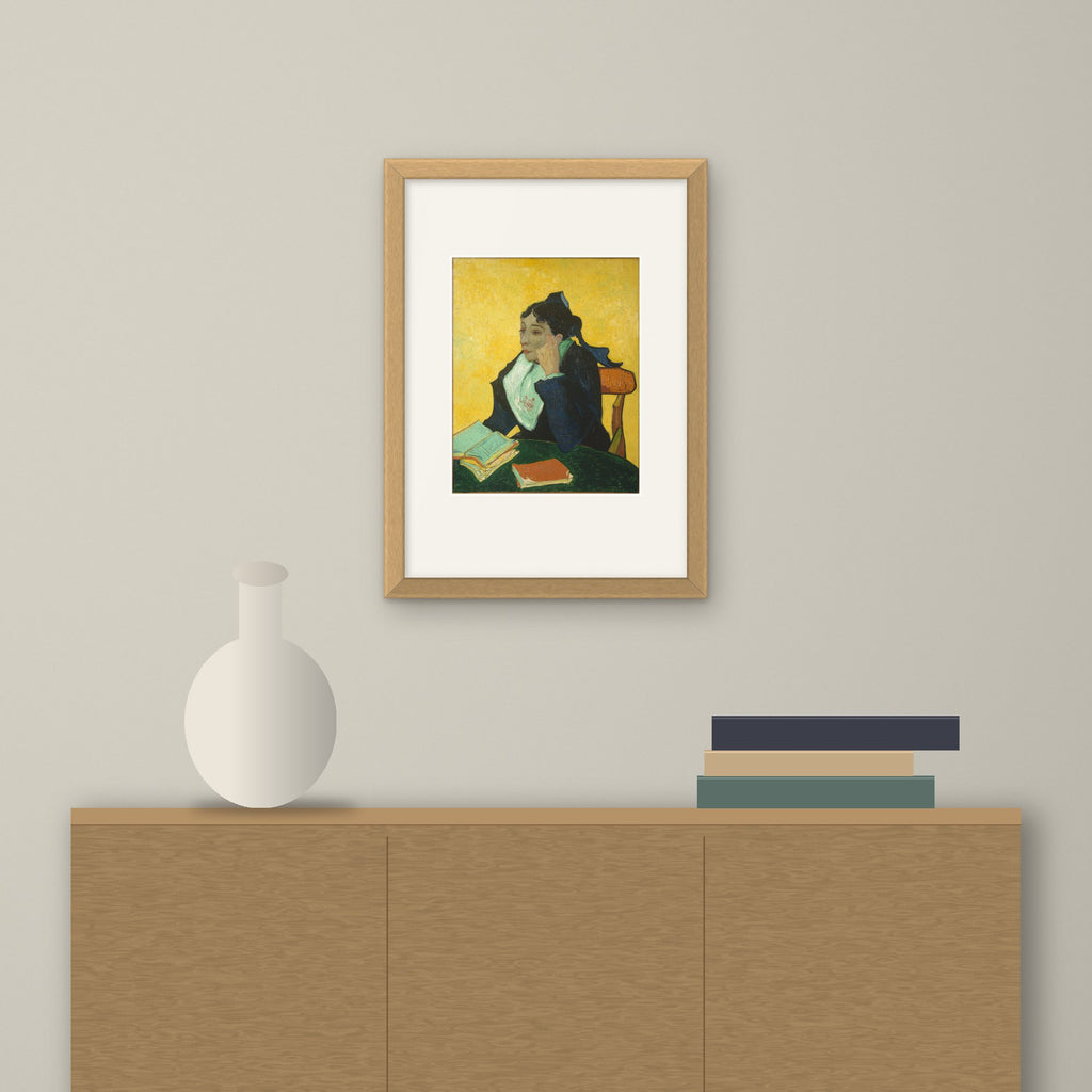 L'Arlésienne: Madame Ginoux – framed on a wall above a sideboard