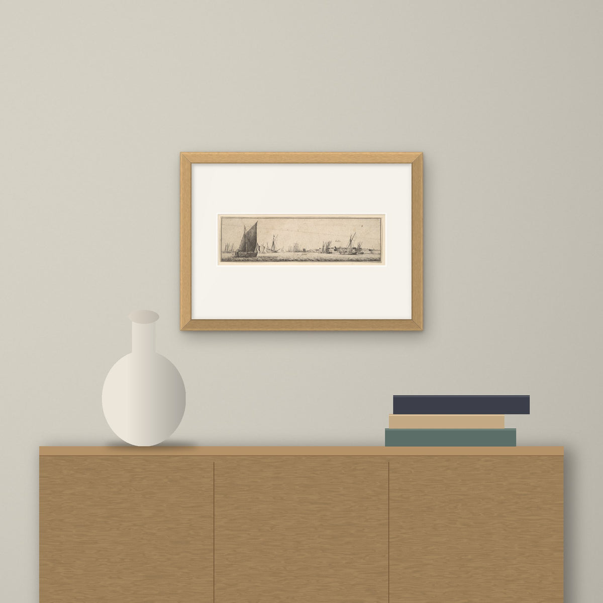 Lillo – framed on a wall above a sideboard