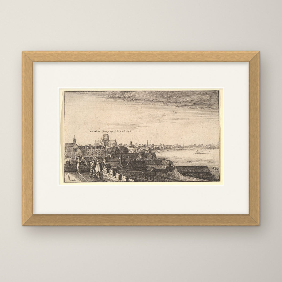 London from Arundel House – in an oak frame