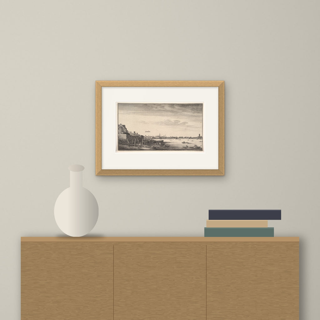 London from the Milford Stairs – framed on a wall above a sideboard