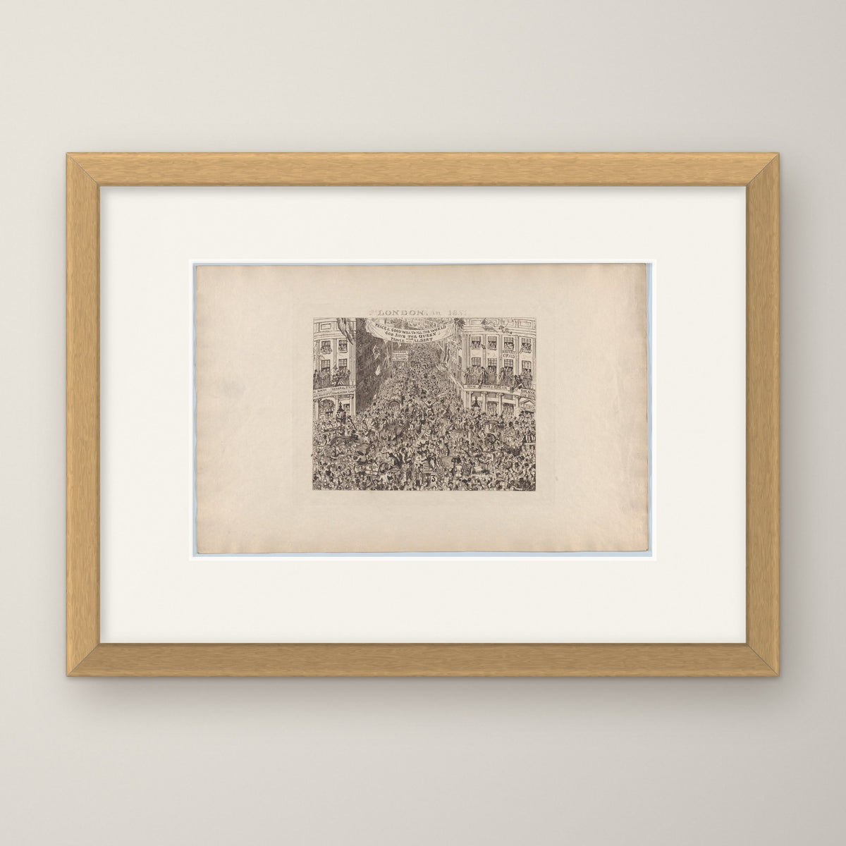 London, in 1851 – in an oak frame