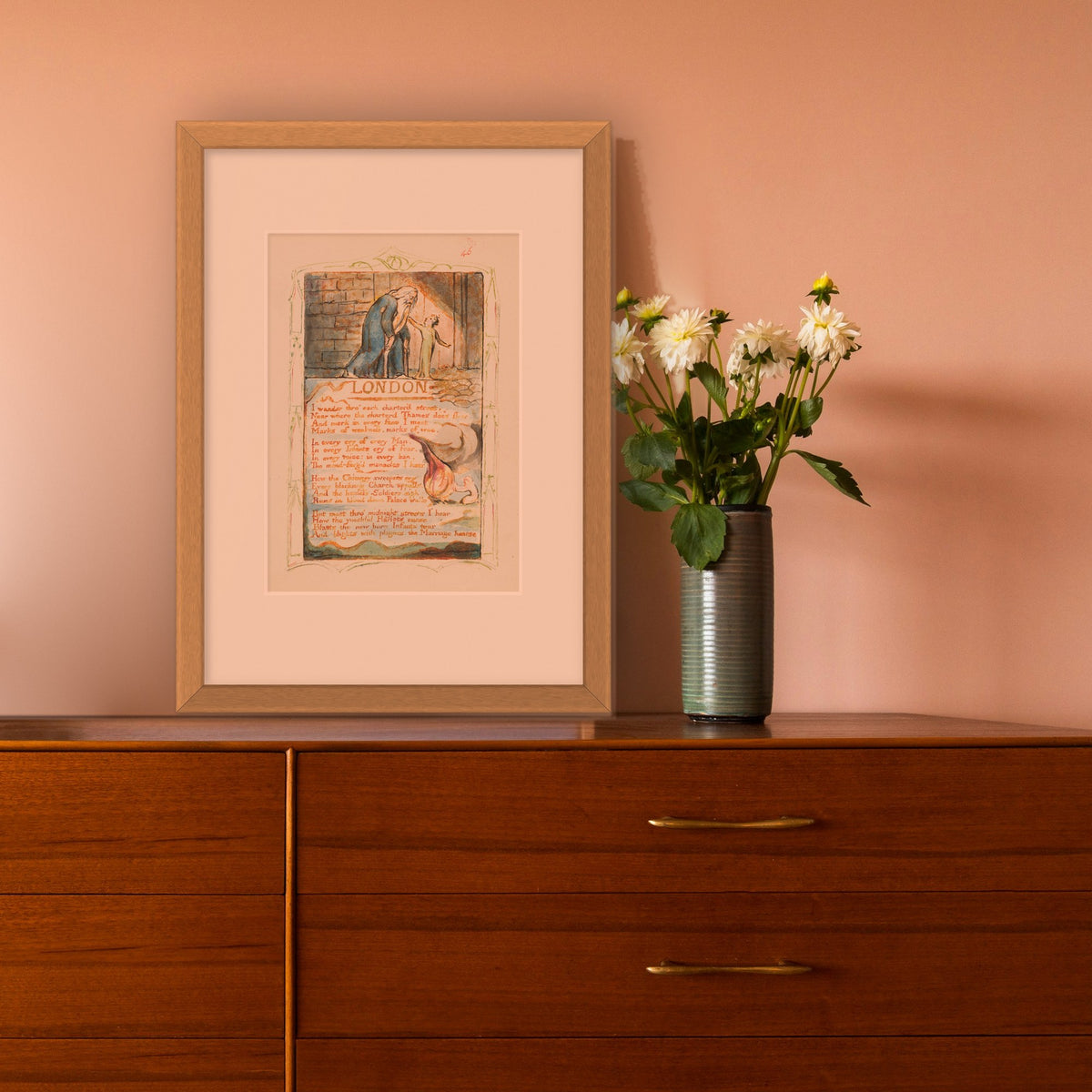 London – framed in a living room