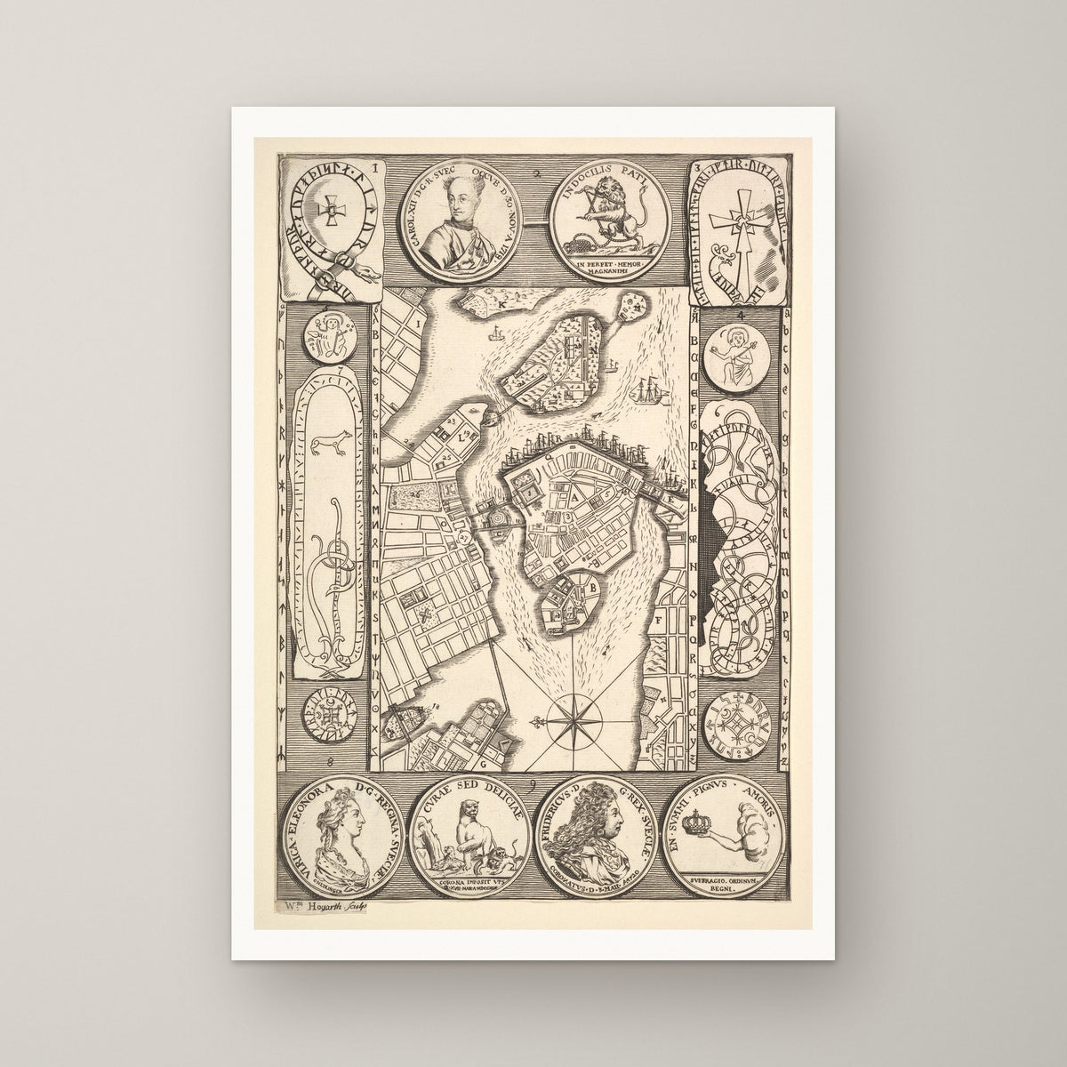Map of Stockholm – unframed print