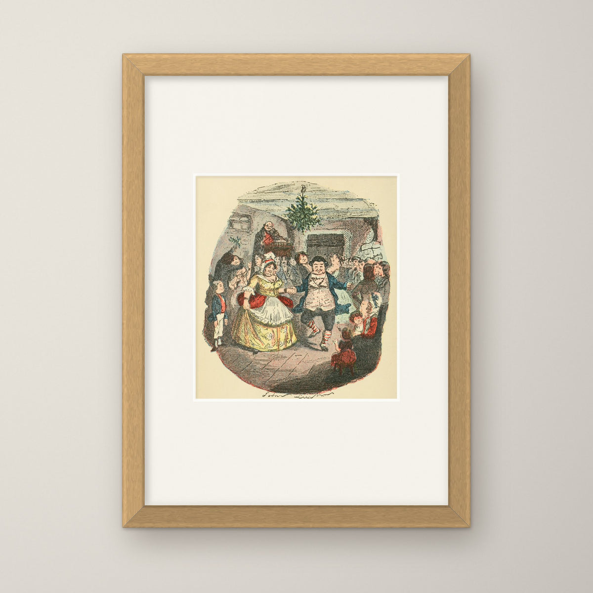 Mr Fezziwig's Ball – in an oak frame