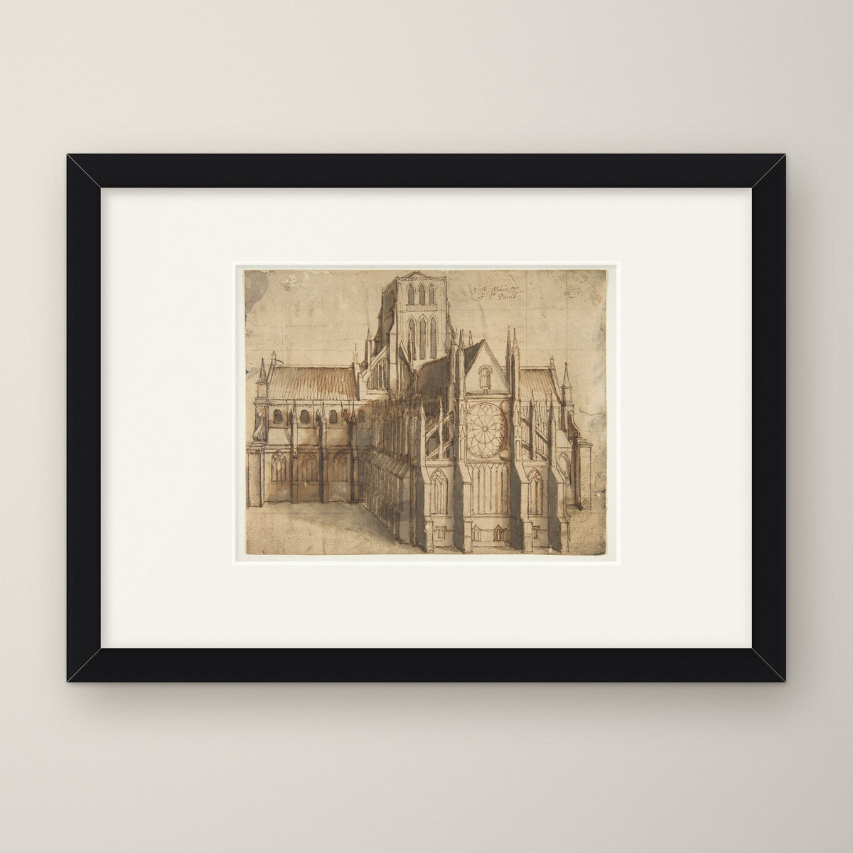 Old St Paul's Cathedral – in a black frame